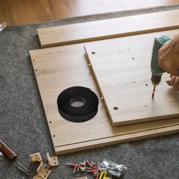 ULTNICE 1Set Black PVC Sealing Strip for Machinery and Weather Stripping 117.90X0.98X0.08In