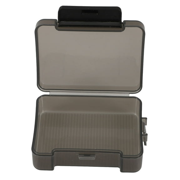 ULTNICE Shoe Boxes Clear Plastic Stackable Storage Box Black 1Pcs 3.1X2.4X1In