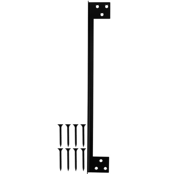 ULTNICE Stainless Steel Door Latch Guard Black for Outswing Door Security and Durable Protection