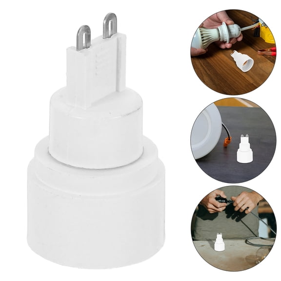 ULTNICE Light Outlet Plug Adapter Socket Conversion White Nickel Copper 1Set