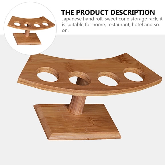 ULTNICE Japanese Style Cone Holder Khaki 1Pack 8.8X3.8X2.9In