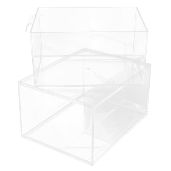 ULTNICE 1Set Lipstick Storage Box for Vanity Acrylic Material Rectangular Shape Dustproof Makeup Organizer