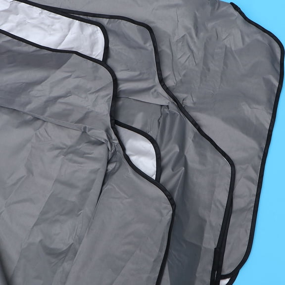 ULTNICE 1Pc Grey Chair Shade Cover Water Resistant Polyester Swing Protector with Self Adhesive Strap for Home
