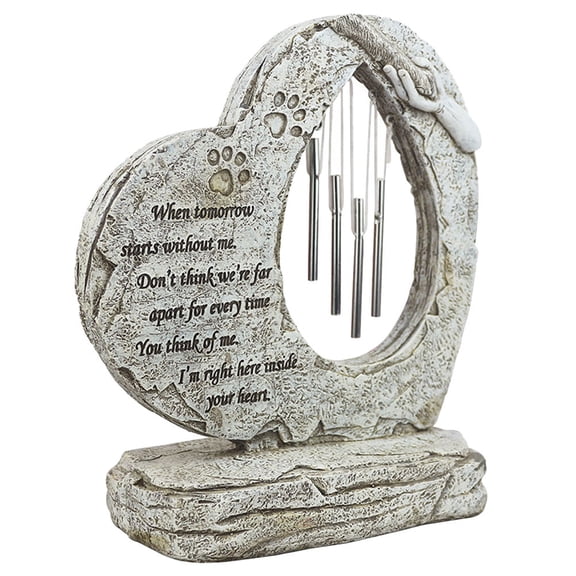 ULTNICE 1Set Pet Headstone Grey Resin for Indoor Use Living Room Display