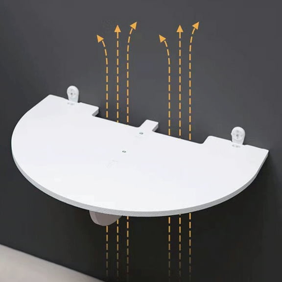 ULTNICE Wall Mounting Projector Rack White Wood 1Set