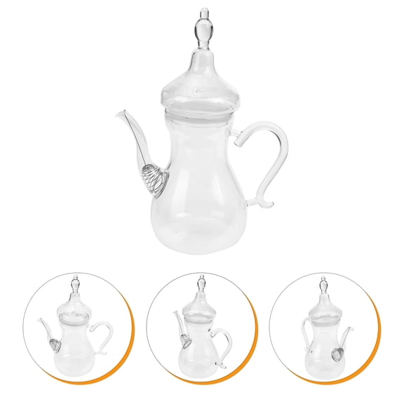 ULTNICE Tall Body Glass Teapot for Coffee Lovers 1Set 28x9cm