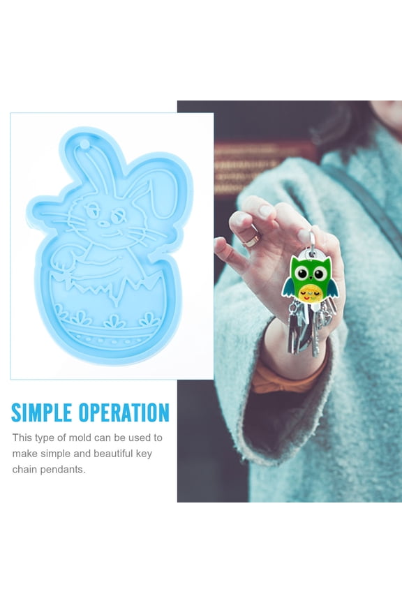 1Set Unique Keychain Mold Silicone for Creativity Stimulation Craft Making Professionals