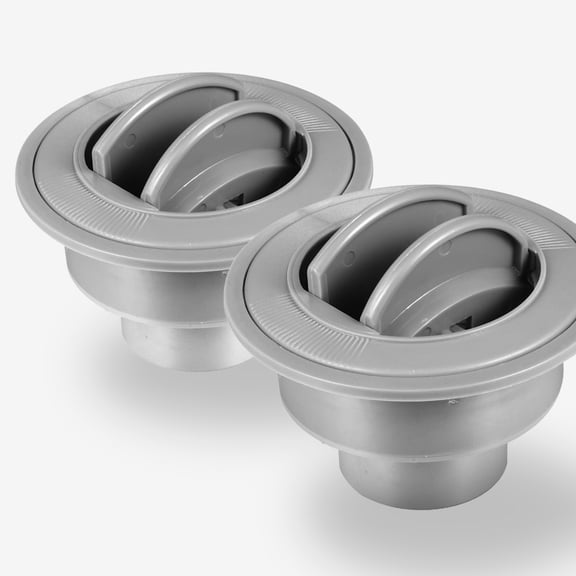 ULTNICE 2 Pcs Ceiling Vent ABS Dark Grey Round Design for Bus and RV Vehicle Owners