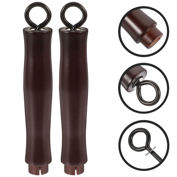 ULTNICE Universal Style Pot Handle Dark Red Iron 2Pcs