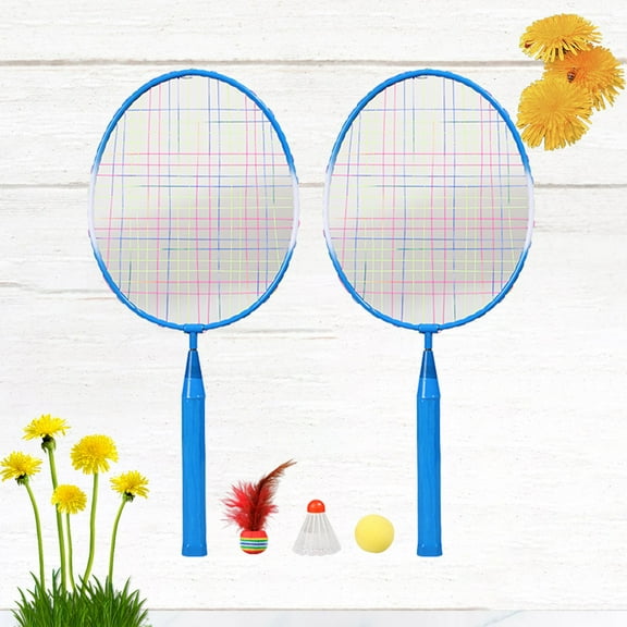 ULTNICE 2 Rackets Kids Sports Racket Toys Outdoor Sports Playing Tool Blue