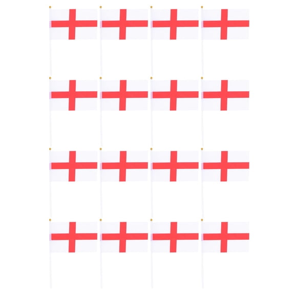 ULTNICE 20Pack Waving Flag Multi Rectangular Flags for Patriotic Events