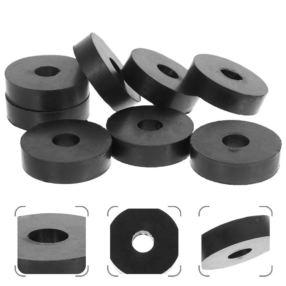 ULTNICE 20Pcs Abrasion Resistant Black Rubber Washers for Household Appliance Repair