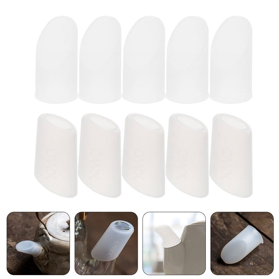 ULTNICE 20Pcs Silicone Tea Pot Spout Protector Leak Proof Drip Proof Heat Insulation for Kitchen Use