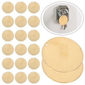 ULTNICE 20Pcs Brass Valve Tags for Stamping Round Golden Equipment and Tool Labeling