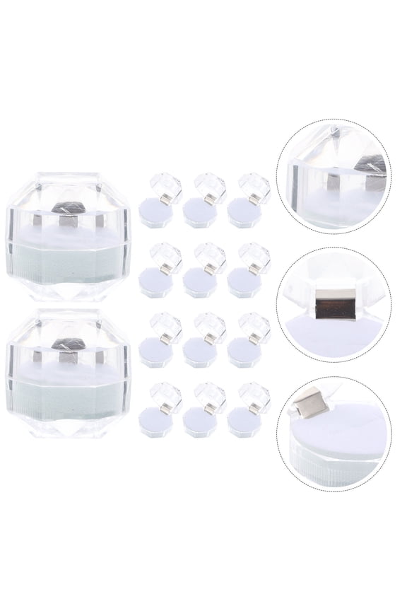 20pcs Ring Box For Wedding With Easy To Open Design For Couples Chic White