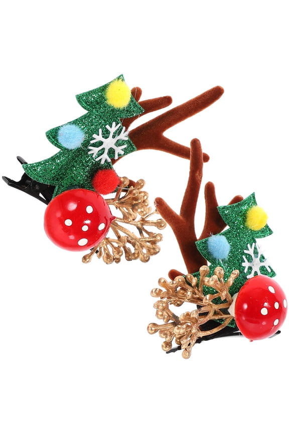 2Pack Snap Hair Clips Antler Headpiece for Any Occasions Stylish Antler Design