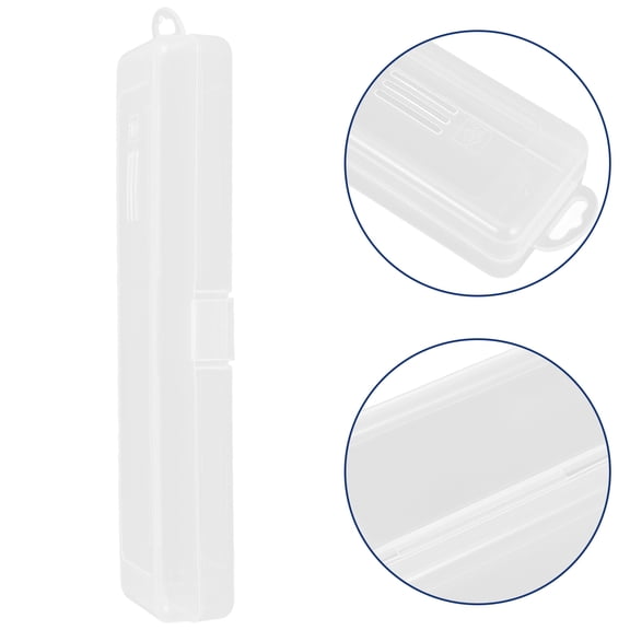 ULTNICE 2Pcs White Toothpaste Storage Box with Durable Construction for Organized Travel Use