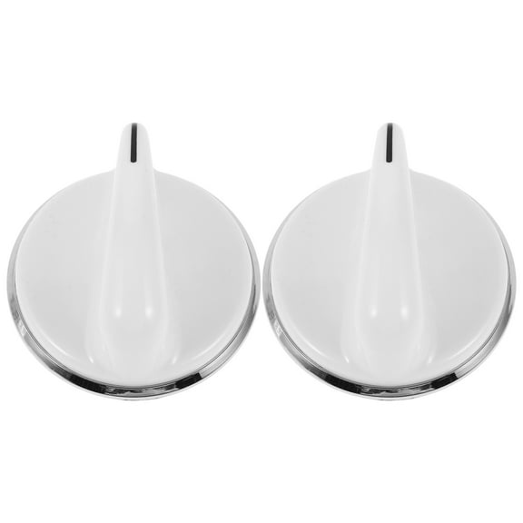 ULTNICE Control Knob for Clothes Dryer Timer Control White Plastic 2Pack
