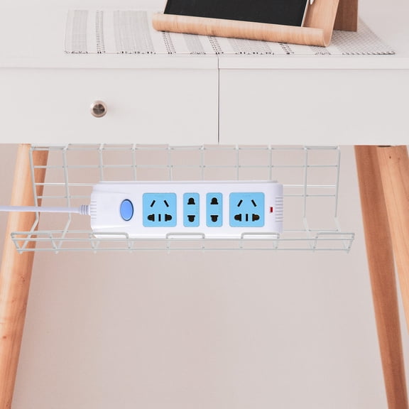 ULTNICE 2Pcs Cable Holders Iron White Simple Design for General Users