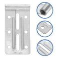 thumbnail image 1 of ULTNICE Garage Door Reinforcement Bracket Silver Iron 2Pcs for Smooth Lifting, 1 of 8