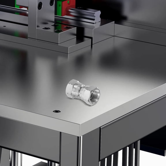 ULTNICE 2Pcs Hydraulic Female To Female Equal Swivel Joint Adapter Connector Tee Nuts for Technicians