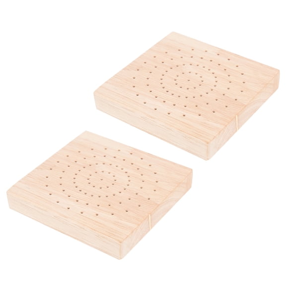 ULTNICE 2Pcs Lollipop Stand Display Wooden Round Shape for Candy Display