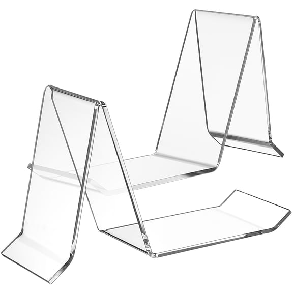 ULTNICE Short Shoe Rack Acrylic Transparent 2 Pcs