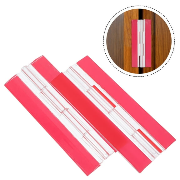ULTNICE Cabinet Hinges Hinges Acrylic Transparent Installation 2Pcs