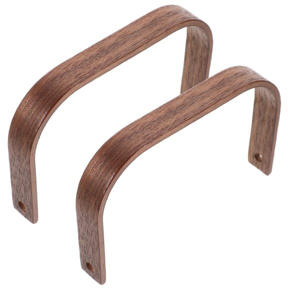 ULTNICE Ergonomic Teapot Handle Replacement Coffee Walnut Wood 2Pcs