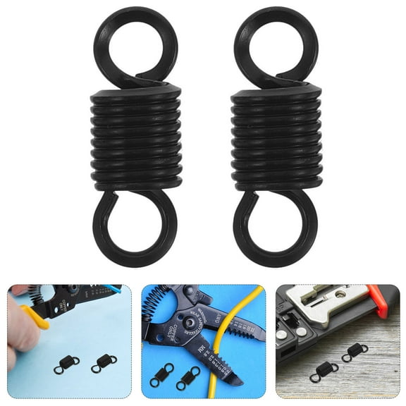 ULTNICE Stripper Tool Tension Spring Wire Stripper Spring Black 2Set Alloy Steel