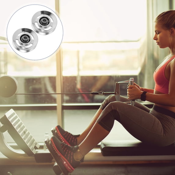 ULTNICE 2Set Fitness Pulley Wheel Aluminum Alloy for Training
