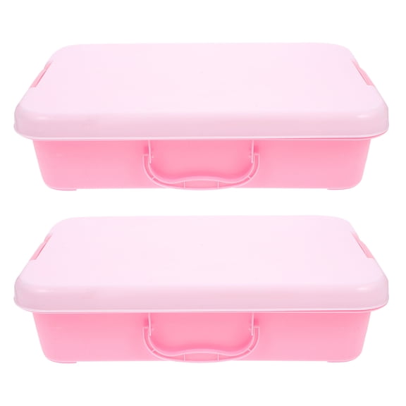 ULTNICE 2Set Plastic Sandbox in White for Parents and Portable Outdoor Enjoyment
