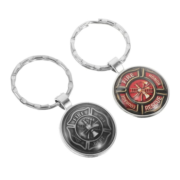 ULTNICE 2pcs Funny Keychains Glass Multi Shape Accessories for present Occasions