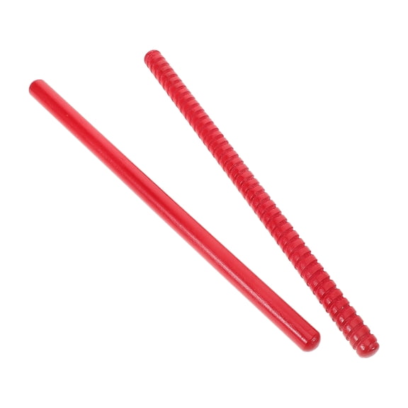 ULTNICE 2Pcs Percussion Musical Sticks Wood Dark Red for Music Education