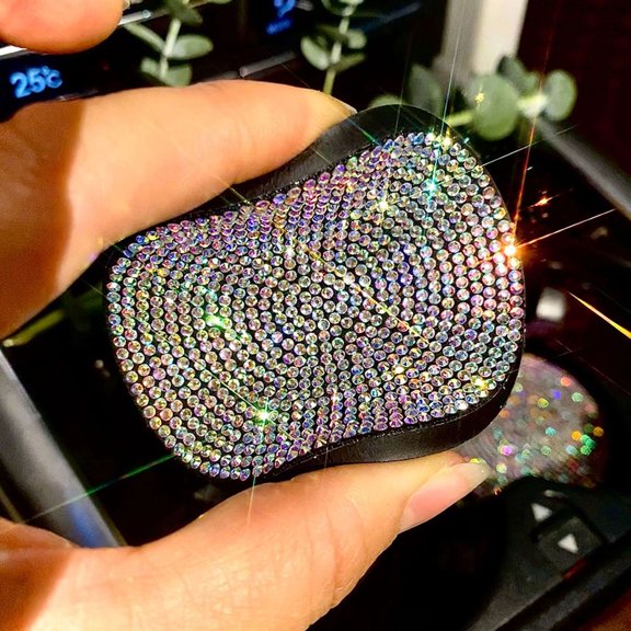 ULTNICE 2pcs Truck Cup Holder Coasters Non-slip PVC Round Mats for Homeowners Round