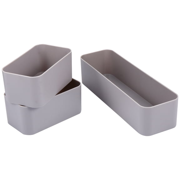 ULTNICE Wall Mounted Container Grey ABS 3Pcs Organizer Cases