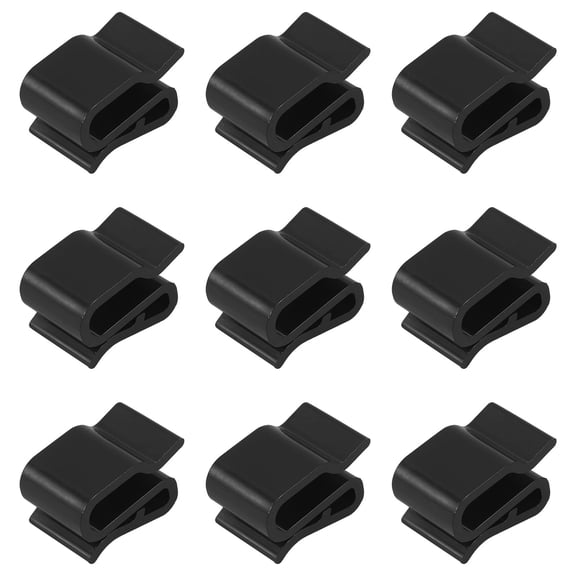 ULTNICE 30Pcs Black Plastic Wire Clamp Clips for Solar Panel Cable Management and Trailer Frame Wiring
