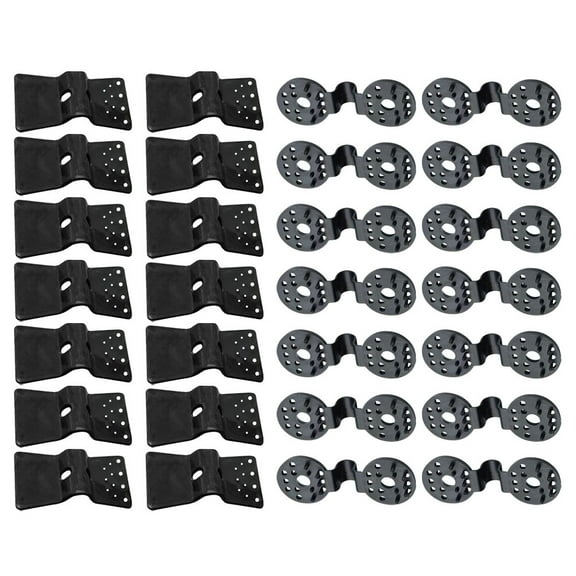ULTNICE 30Pcs Backyard Sunshade Clamp Black Reusable Mesh Buckle for Garden Net Fixing