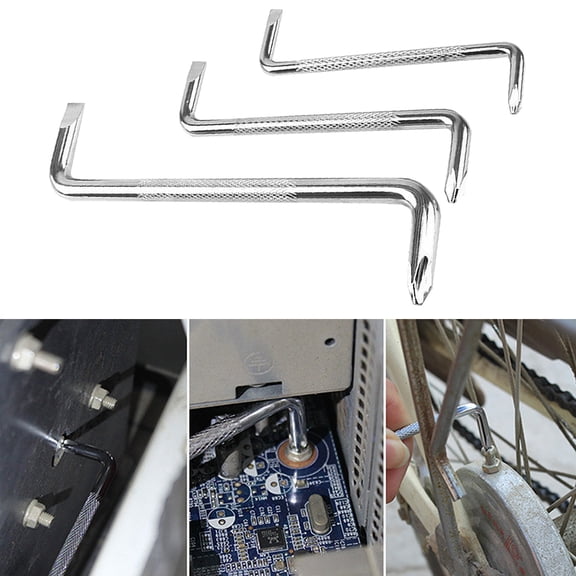 ULTNICE 3PCS Set Precision Screw Driver Bits Electronic Device Maintenance 11.8x2.4x0.8in