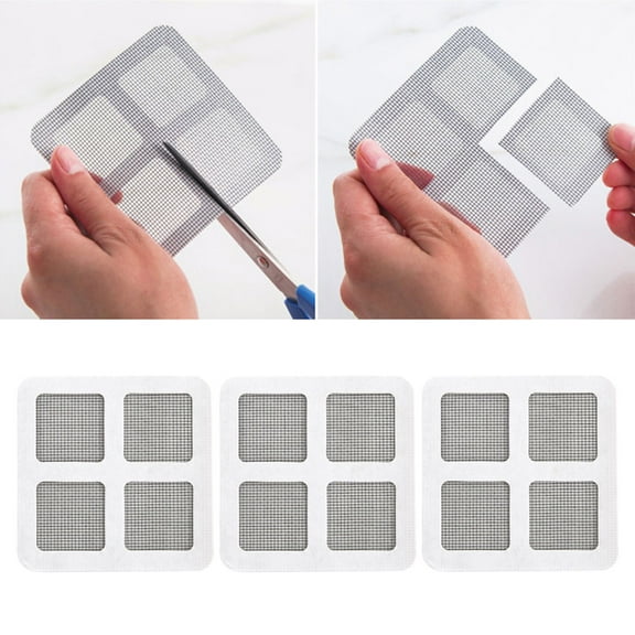 ULTNICE 3Pack Self-Adhesive Screen Patches for Window and Outdoor Camping Repair Tears Grey 11.8x7.9in