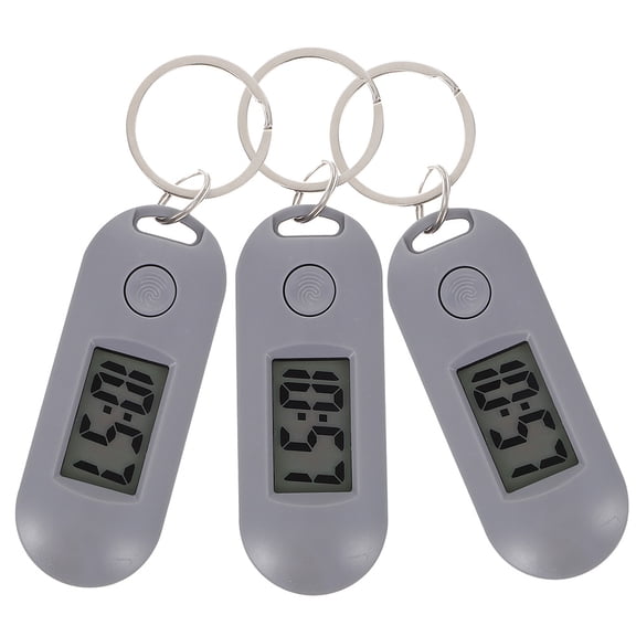 ULTNICE  Silent Keychain Watch Grey Portable for Students 3Pcs