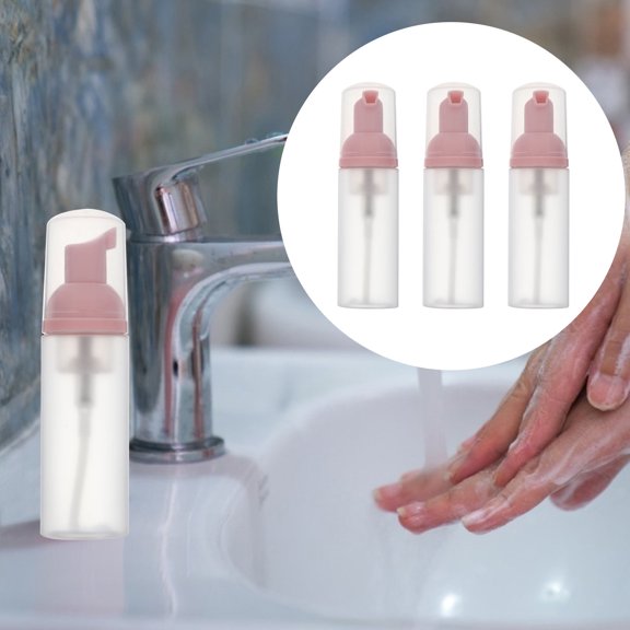 ULTNICE 3Pcs Pink Foaming Bottle 50ml For School And Camping