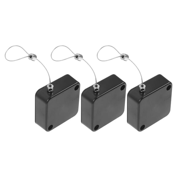 ULTNICE 3Pcs Portable Wire Lock with Double-Sided Retraction for Various Settings 11.8X1.7X0.7In