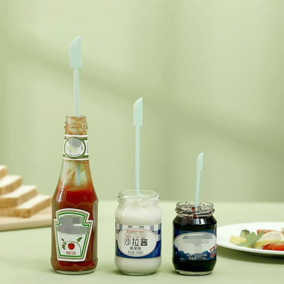 ULTNICE 3Pcs Silicone Spatula Set for Home Use in Baking Light Green