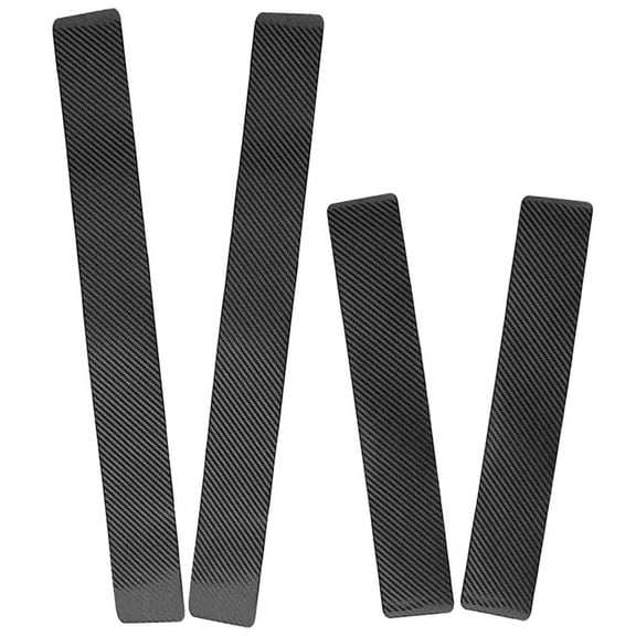 ULTNICE 4 Sheets Vehicle Door Edge Protector Black Carbon Fiber Design for Car Accessories