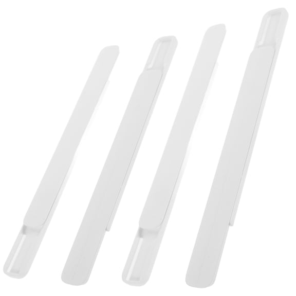 ULTNICE 4Pcs Self-Adhesive White Drawer Slide Track for Cabinets Cupboards and Household Storage