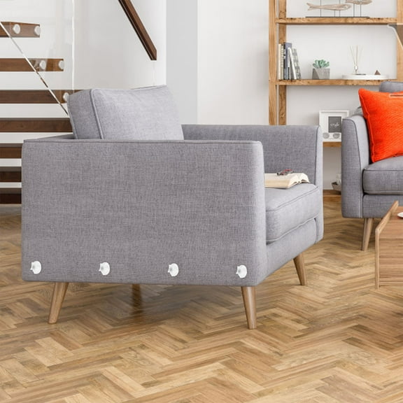 ULTNICE 4Pcs Headboard Fixing Bolt Bed Rail Fitting White Galvanized Steel Cylindrical for Home Furniture Assembly