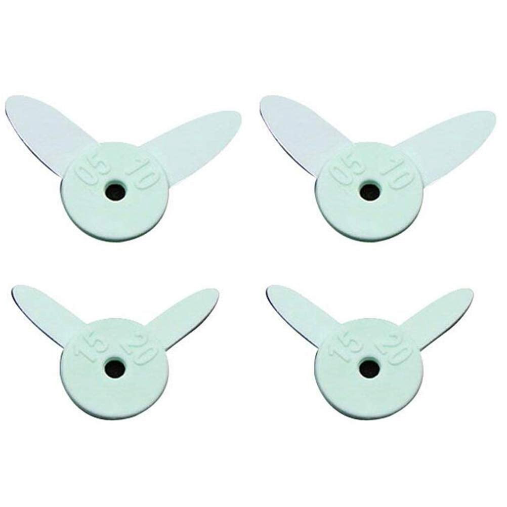 ULTNICE 4Pcs Hole Tapered Ruler Gap Measuring Ruler Plastic Assorted ...