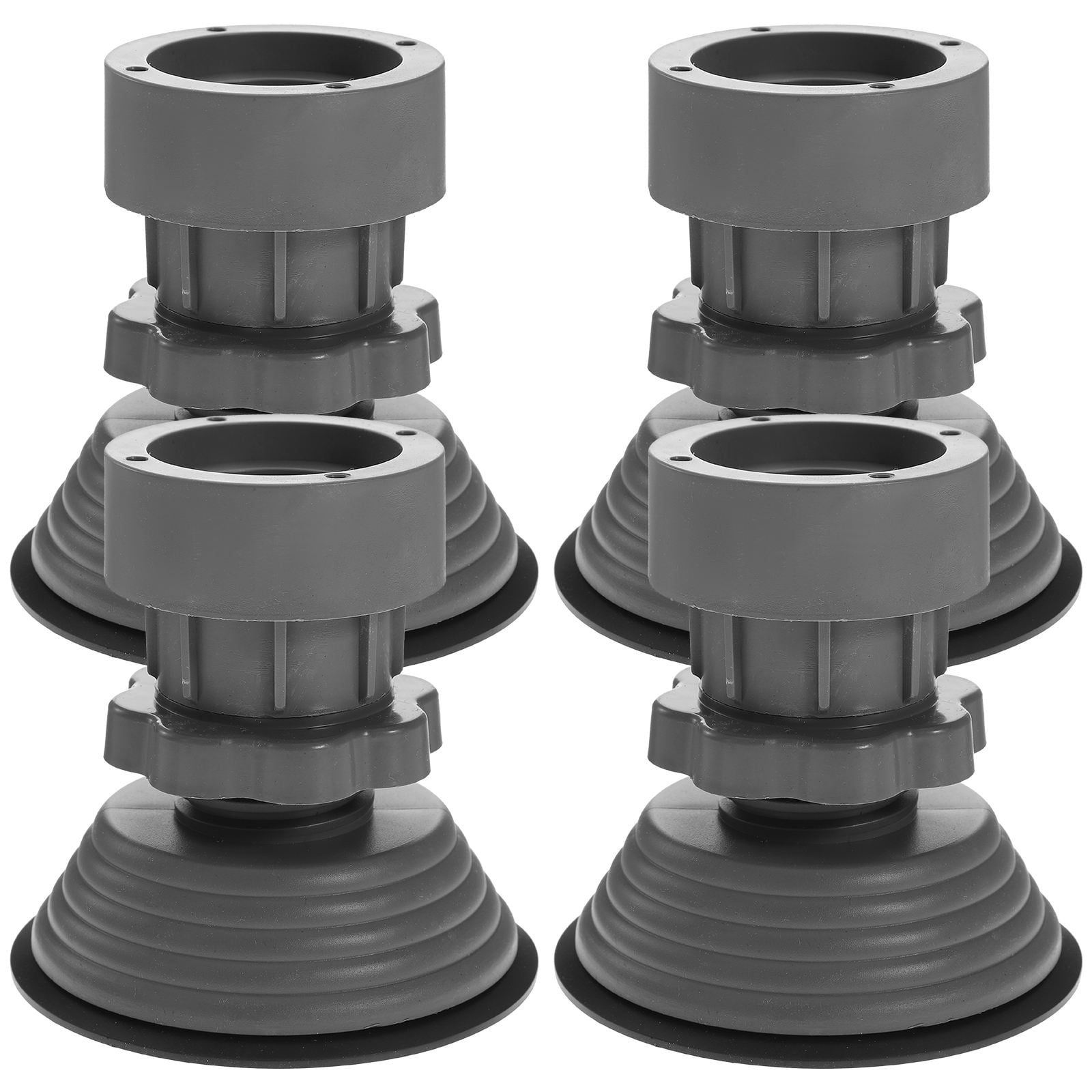 ULTNICE 4Pcs Non Vibration Washing Machine Feet Grey Plastic for Home Use Washers Dryers 11.8x4.1x2.6in
