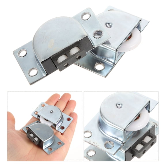 ULTNICE Rollers Replacement Sturdy Movement Closet Door Rollers Metal Silver 4pcs